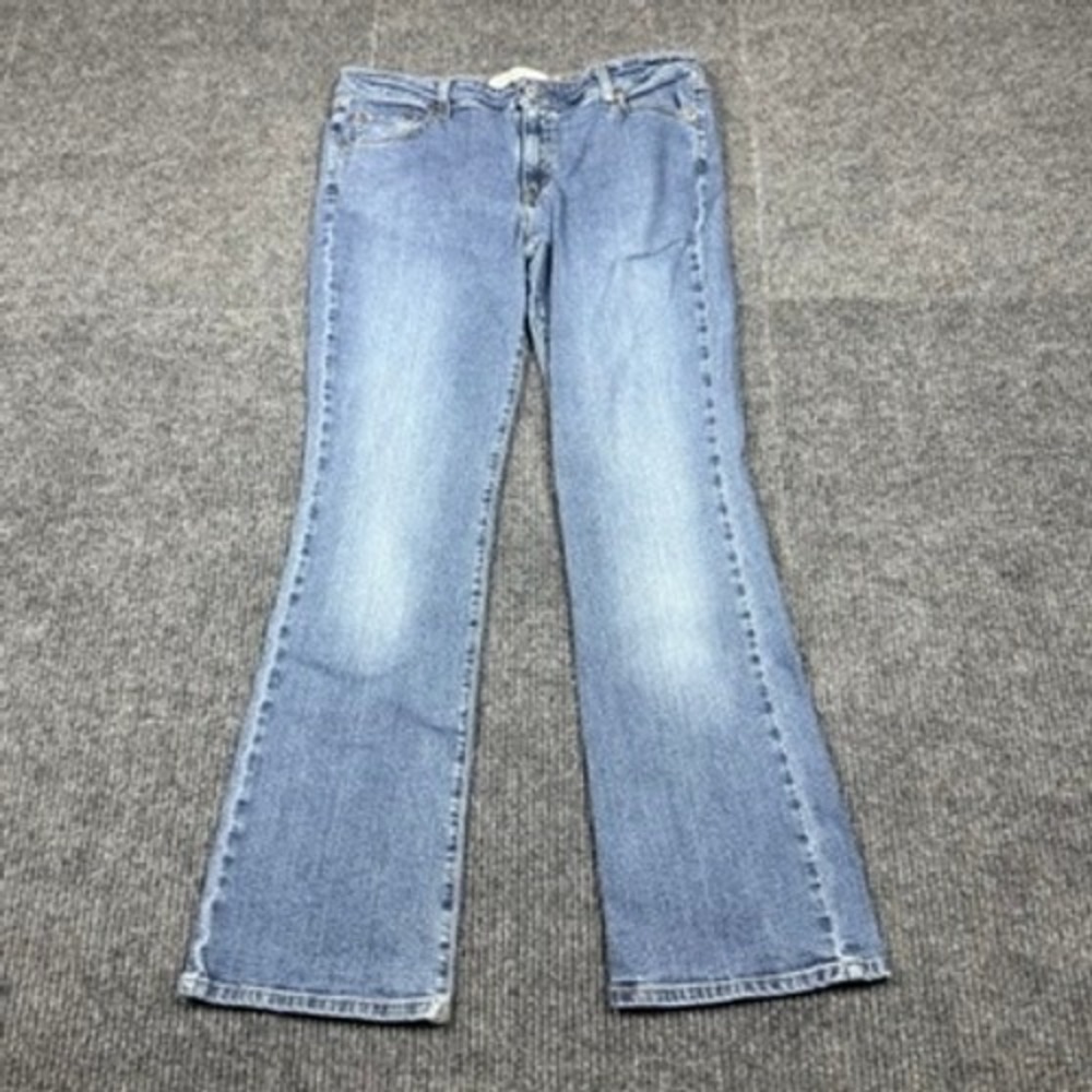 VTG-2004 Levis 518 Superlow Bootcut Jeans Medium Wash Blue Denim 13 JR M